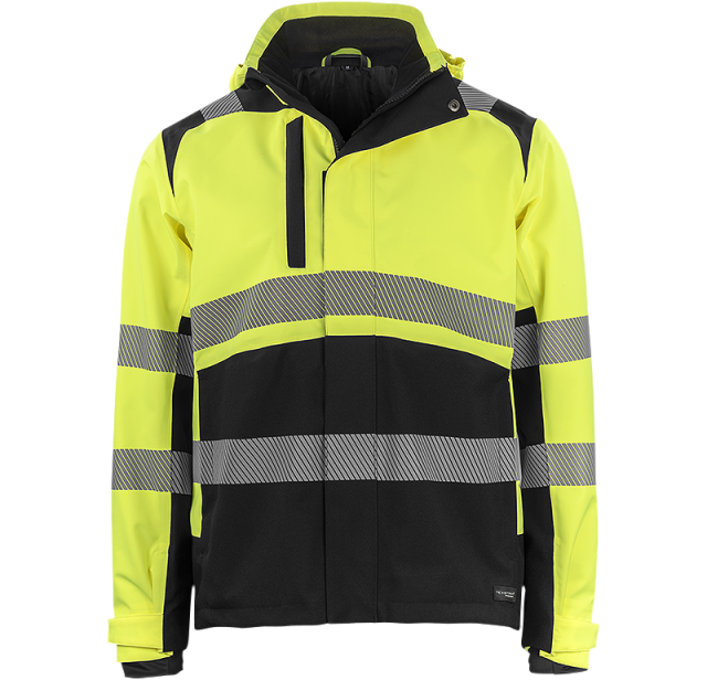 Hi-Vis Functional Shell Jacket Yellow/black  1