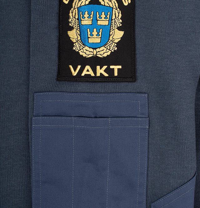 Natotröja med ½ zip & krage Blue 1