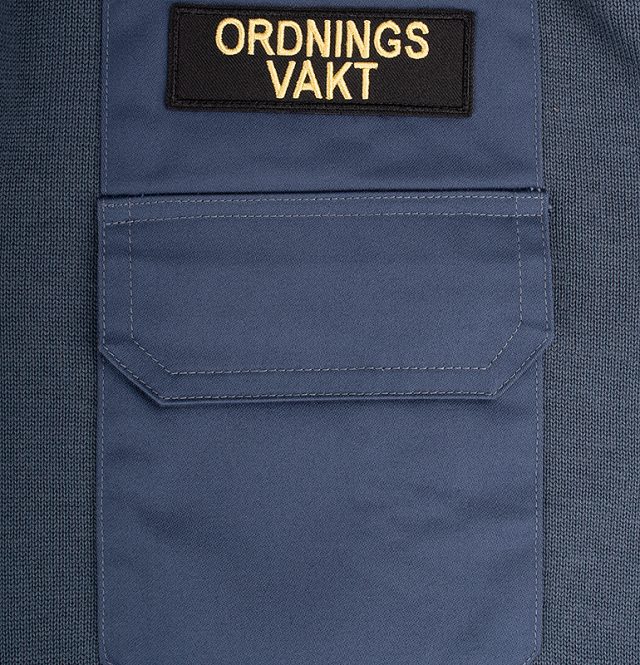 Natotröja med ½ zip & krage Blue 2