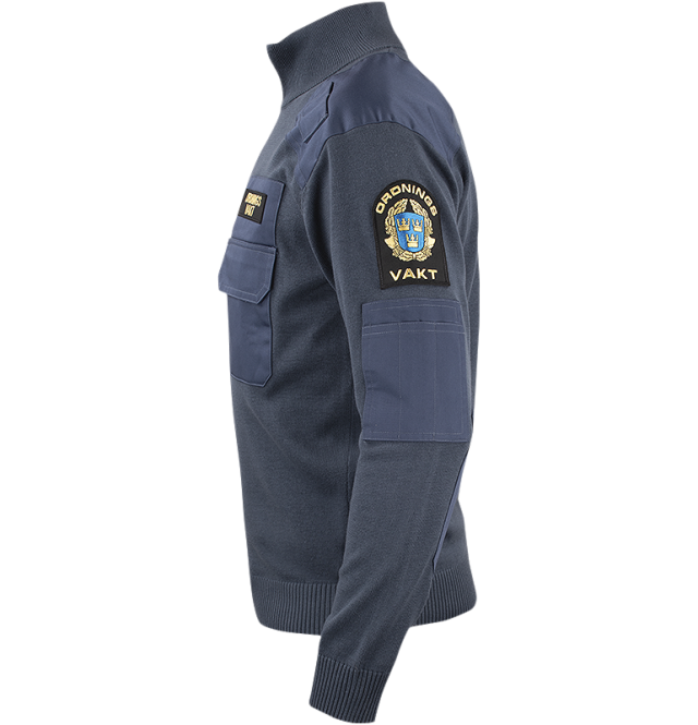 Natotröja med ½ zip & krage Blue 3
