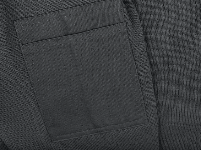 Natotröja med ½ zip & krage Dark Grey 2