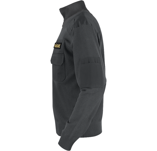 Natotröja med ½ zip & krage Dark Grey 3