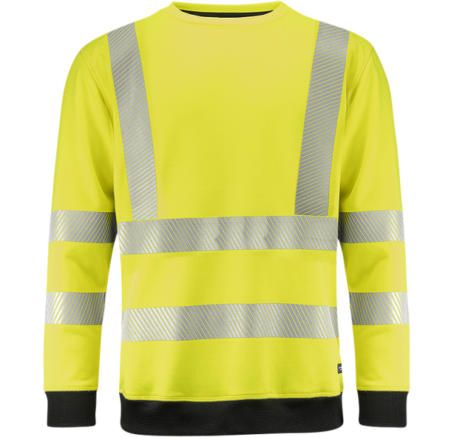 Hi-Vis Sweatshirt Yellow/black  1